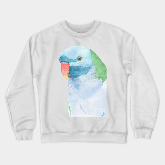 Red-breasted parakeet Crewneck Sweatshirt by Oranjade0122